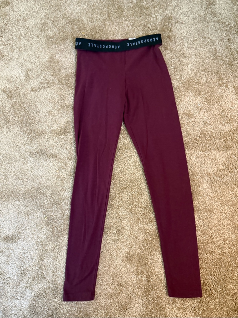 Aeropostale women’s Maroon Leggings